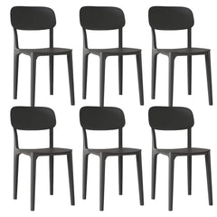 Nordic Backrest Stackable Acrylic Chair with Acrylic Legs for Dining Room Dining Chairs