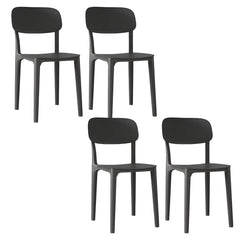 Nordic Backrest Stackable Acrylic Chair with Acrylic Legs for Dining Room Dining Chairs