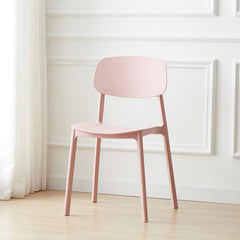 1 Piece Scandinavian Plastic & Acrylic Open Back Kitchen & Dining Side Chair Dining Chairs