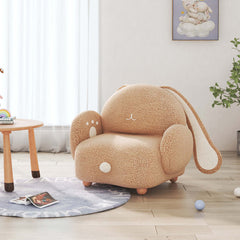 Little Bunny Kids Sofa Stool Teddy Fleece