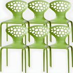 Nordic acrylic dining chair with armrest and backrest, featuring transparent acrylic legs