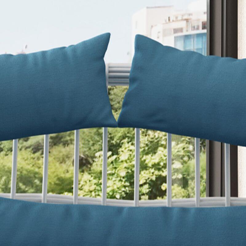 Cocoa metal 2-seater porch swing egg chair with stand, cushions, and wear-resistant design