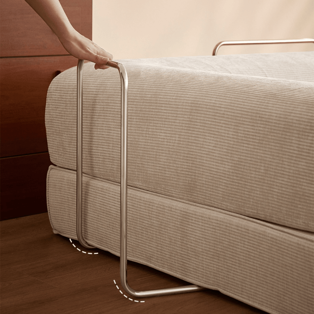 Elegant soft velvet 3-seater sofa bed with modern design and easy maintenance