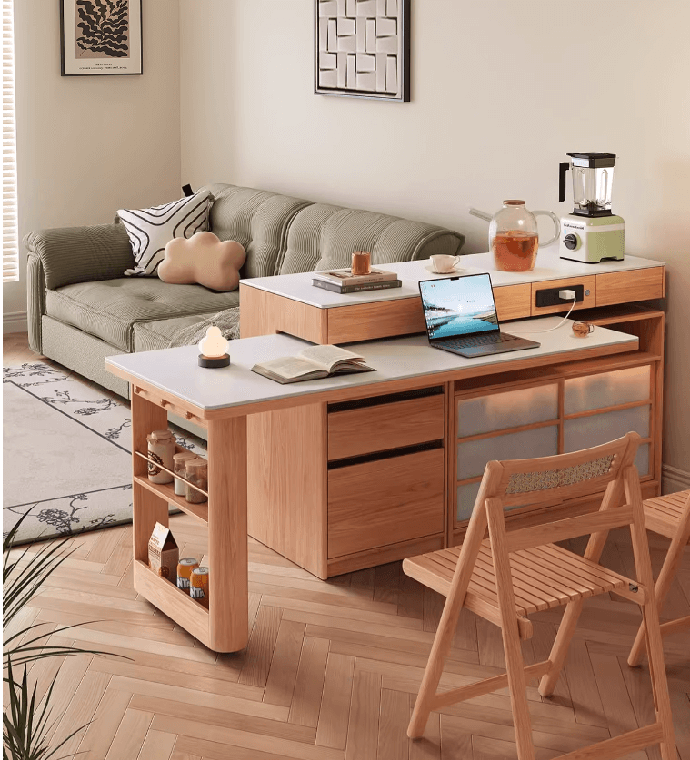 1.2M Multifunctional Rotating Island Table Set Main image