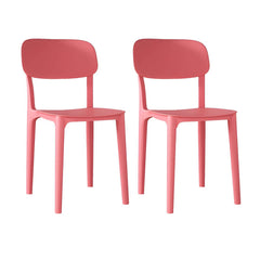 Nordic Backrest Stackable Acrylic Chair with Acrylic Legs for Dining Room Dining Chairs