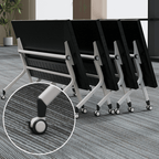 Foldable minimalist conference table perfect for business meetings and training sessions