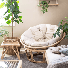 Nordic Design Rattan Papasan Lounge Chair