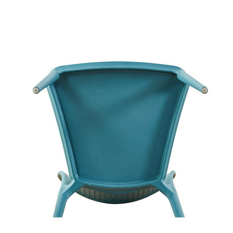 Stackable Scandinavian style plastic and acrylic side chair for dining room