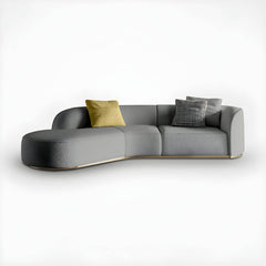 Ultra-Modern Polyester Blend Tight Back Sofa 27.56"High Tuxedo Arm Sofa Sectionals