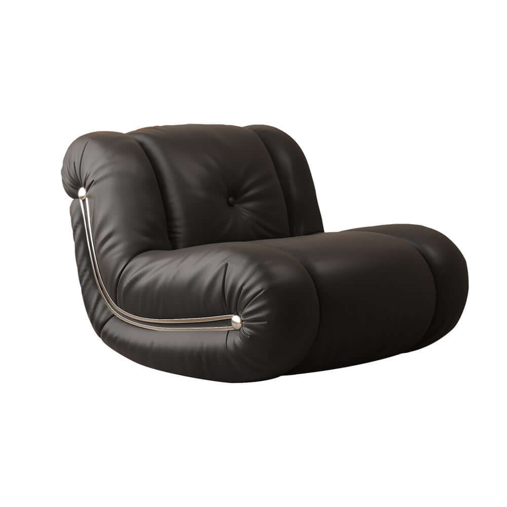 Comfortable rocking recliner sofa chair with ergonomic backrest for leisure and relaxation