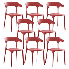 Nordic Backrest Armrest Acrylic Chair with Acrylic Legs for Dining Room Dining Chairs