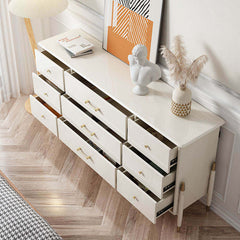 Beige Storage Cabinet with Drawers