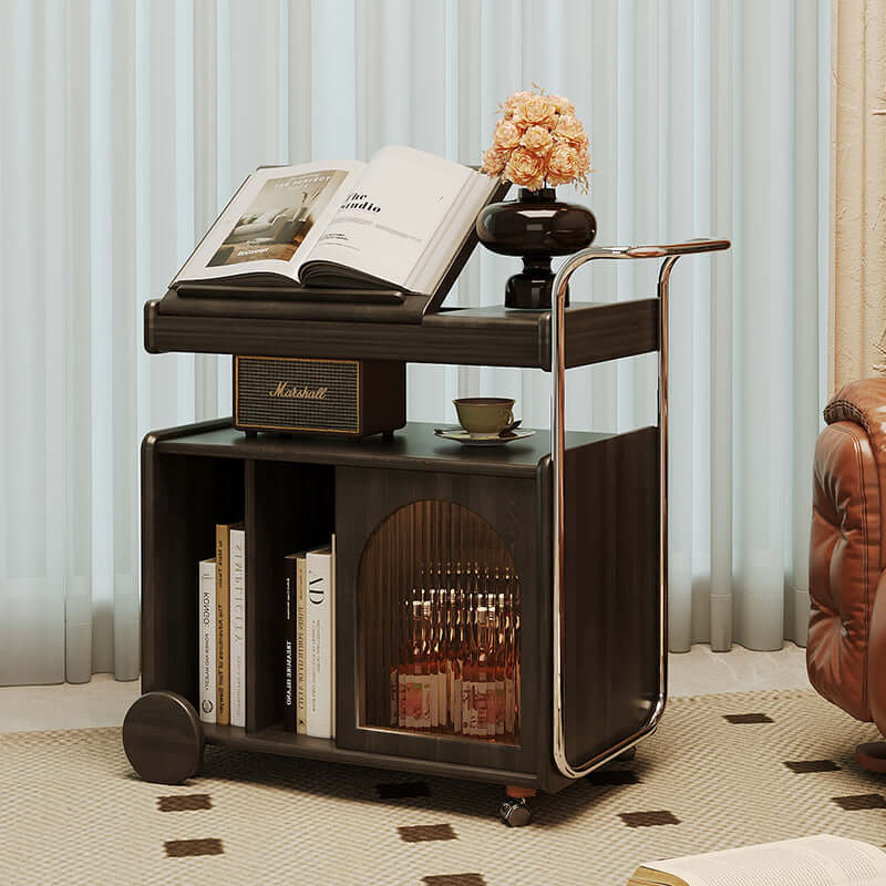 Vintage solid wood bedside cabinet with classic design and durable craftsmanship
