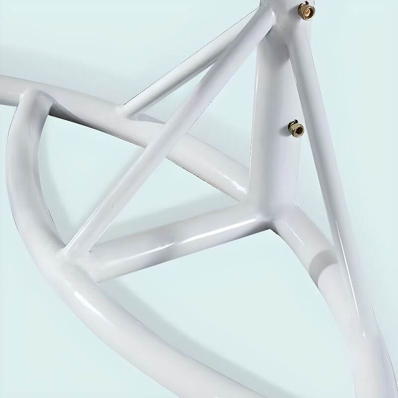 Two-seater metal porch swing egg chair with stand, cushions, and chain included