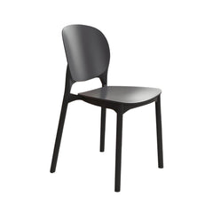 Stackable Scandinavian Side Chair with Open Back and Plastic & Acrylic Material Dining Chairs