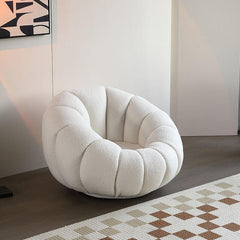 Comfortable Solid Wood Papasan Chair with Memory Foam Seat and Swivel Base Accent Chairs