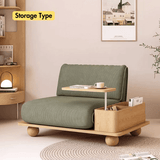 Green/White/Blue/Brown/Gray Full Sleeper Sofa Upholstered Convertible Sofa Bed with Storage& Table