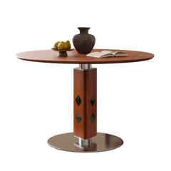 French Vintage Round Foldable Dining Table