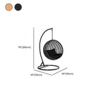 Climate-resistant metal porch swing with cushions, chain, and stand in unfinished color