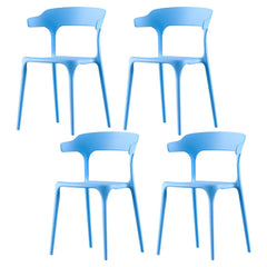 Nordic Stackable Backrest Acrylic Chair with Acrylic Legs for Dining Room Dining Chairs