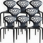 Nordic acrylic dining chair with armrest and backrest, featuring transparent acrylic legs