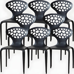 Nordic Armrest Backrest Acrylic Chair with Acrylic Legs for Dining Room Dining Chairs