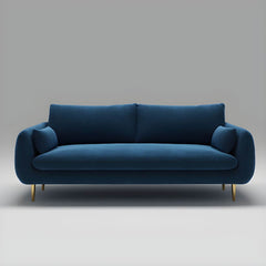 31.5"H Polyester Blend Tuxedo Arm Loose Back Sofa For Living Room Sofa