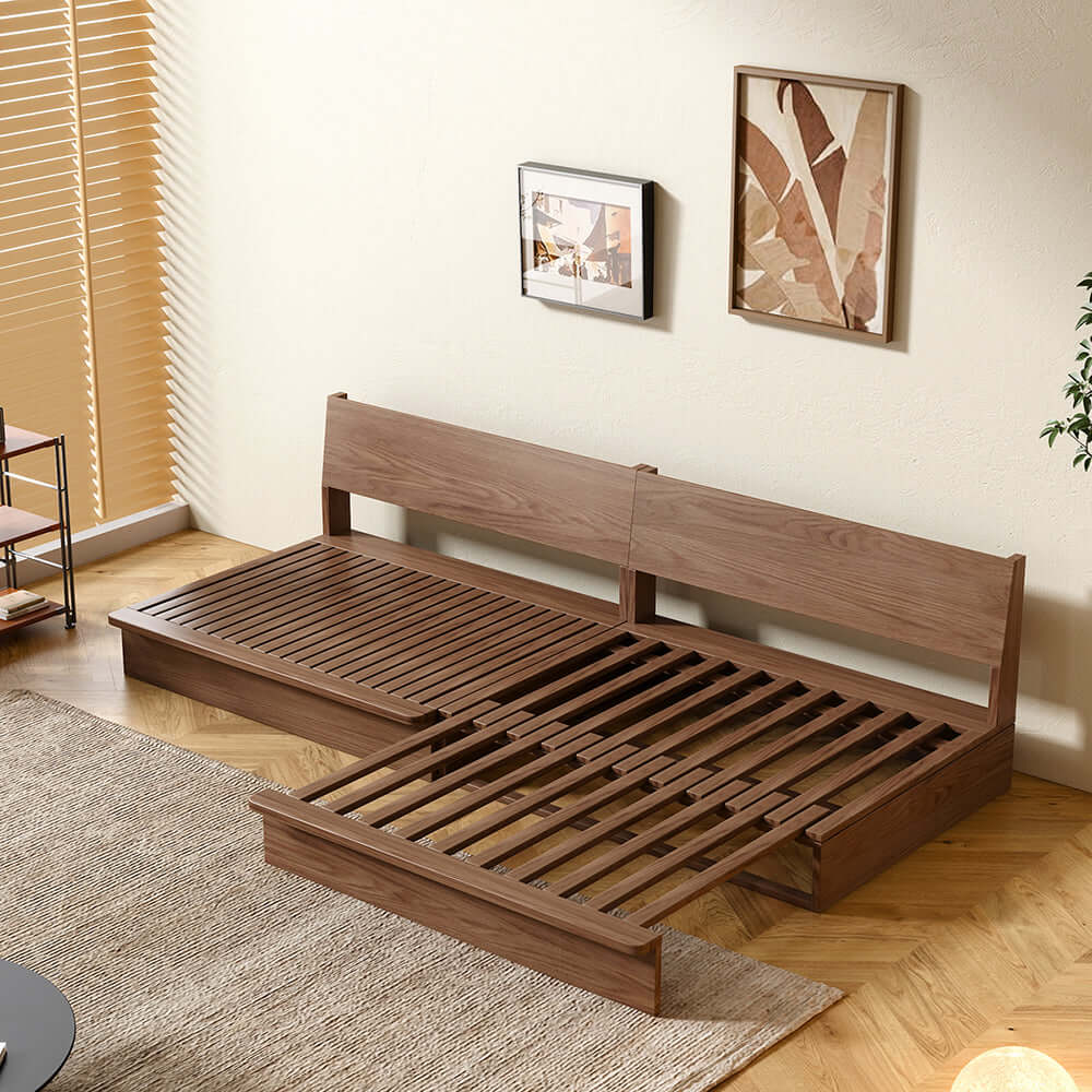 Cocochairs 100% Solid Wood Frame Modular Sofa Bed – Flexible Size & DIY Configurations