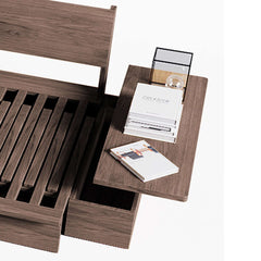 Modern Pull-Out Floor Sofa Bed with Reversible Armrests & Lift-Top Storage