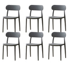 Modern Scandinavian dining chair made of plastic and acrylic, perfect for kitchen and dining areas