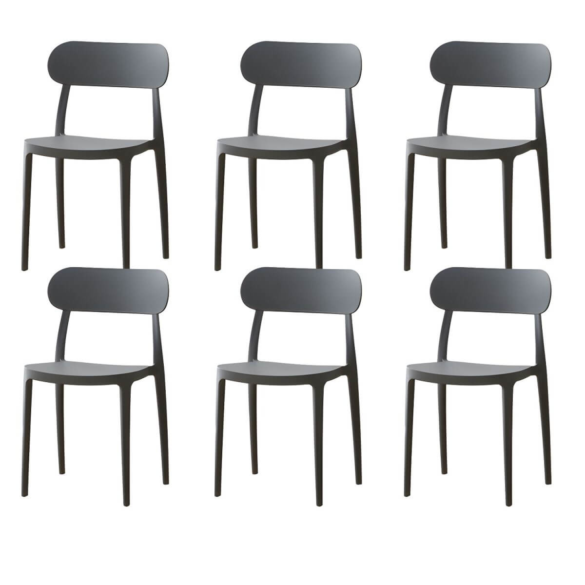 Modern Scandinavian dining chair made of plastic and acrylic, perfect for kitchen and dining areas