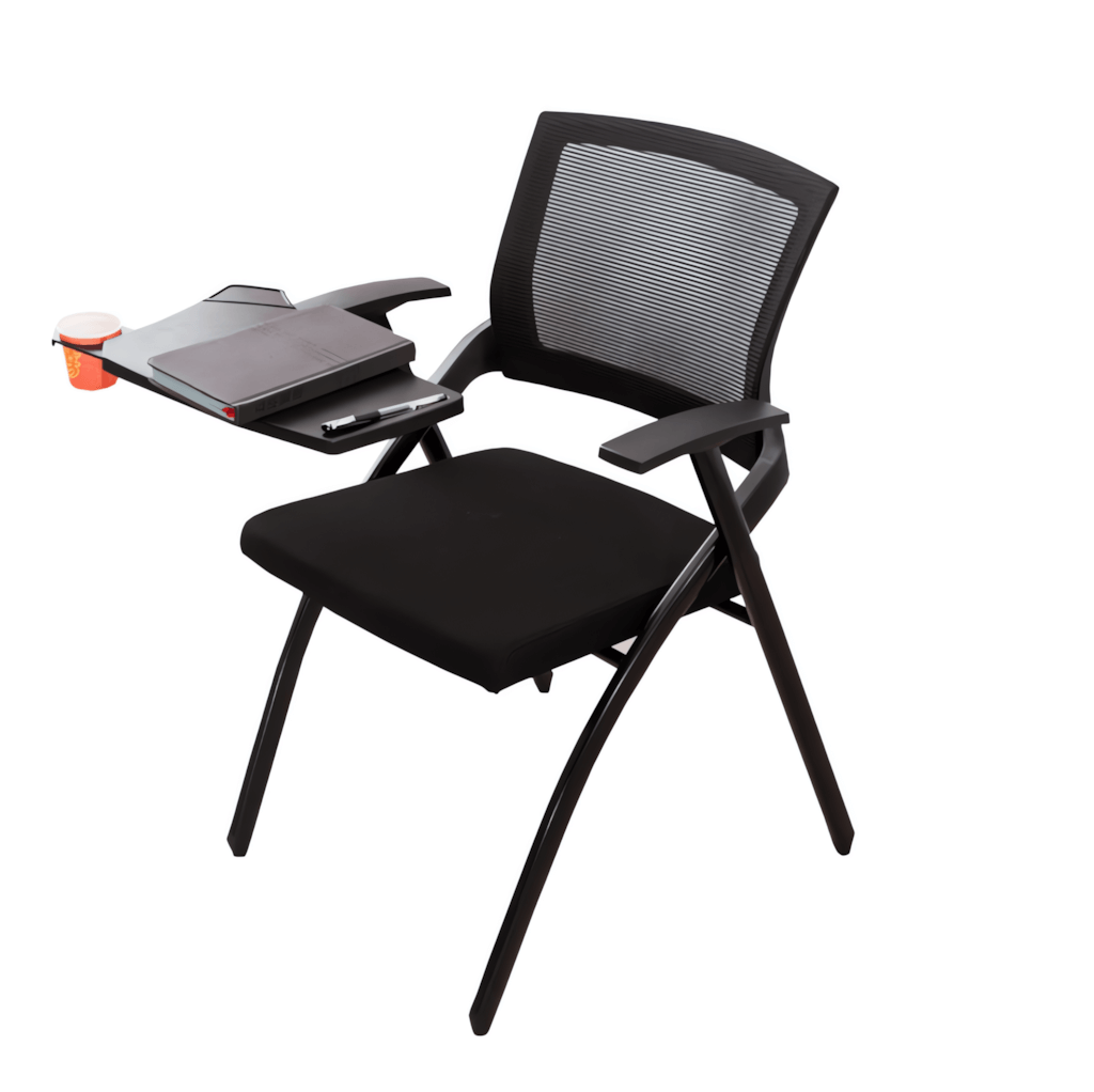 Folding table and chair set designed for versatile use in dynamic office spaces