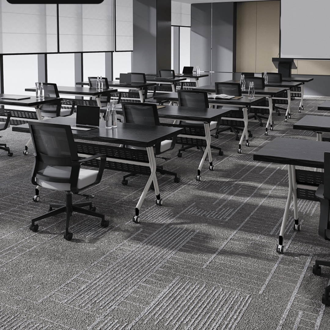 Foldable minimalist conference table perfect for business meetings and training sessions