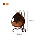 Auburn tropical alloy porch swing with stand, cushions, and chain for outdoor comfort