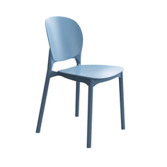 Stackable Scandinavian Side Chair with Open Back and Plastic & Acrylic Material Dining Chairs