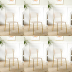 Transparent acrylic dining chair with modern design, perfect for living room and kitchen seating