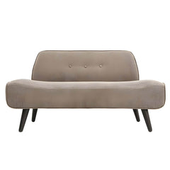 Scandinavian Style Small Size Sofa with Wood Frame in Solid Color and Polyester Blend Upholstery Sofa