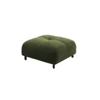 Modern green and white sofa with soft tech fabric, perfect for a cozy living room