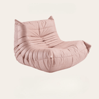 Kids' suede furry caterpillar lounge chair and single Togo sofa available in multiple colors