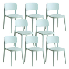 Scandinavian Style Stackable Plastic & Acrylic Side Chair for Kitchen & Dining Dining Chairs