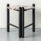 Contemporary terrazzo side table with unique patterns and easy maintenance