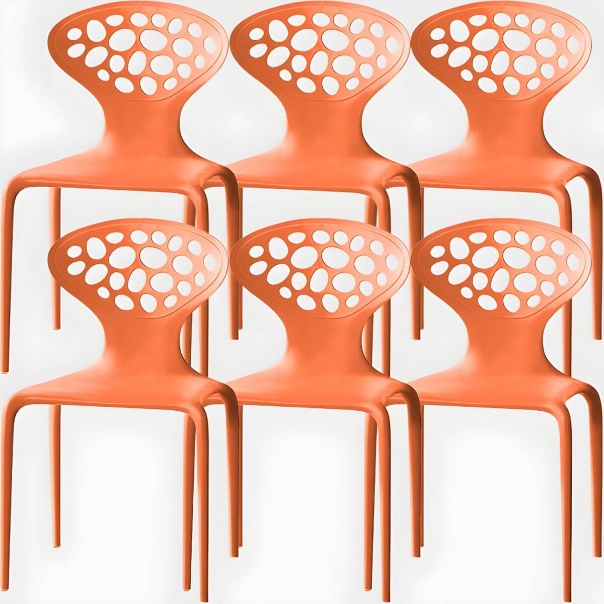 Nordic acrylic dining chair with armrest and backrest, featuring transparent acrylic legs