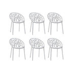 Scandinavian style sloped arm chair made of plastic and acrylic, ideal for kitchen and dining areas