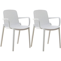 Modern Plastic Solid Back Side Chair 32"H Acrylic Dining Chair for Restaurant Dining Chairs