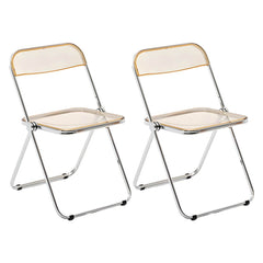 Scandinavian Style Silver Metal Leg Plastic & Acrylic Side Chair Dining Chairs