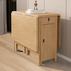 Space-Saving Scandinavian-Inspired Folding Table - Perfect for Family Meals and Gatherings