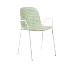 Scandinavian Stackable Plastic & Acrylic Kitchen & Dining Chair with Metal Legs Dining Chairs