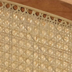 Contemporary wooden sofa with stain-resistant polyester upholstery for living room