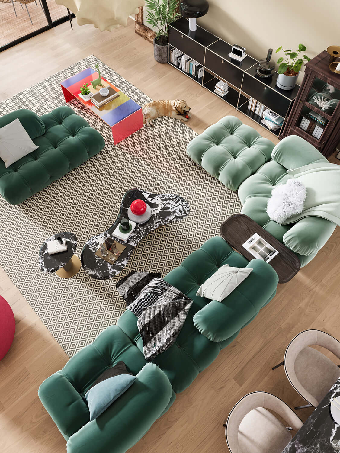 Modern modular sectional sofa featuring luxury design and customizable fabric options