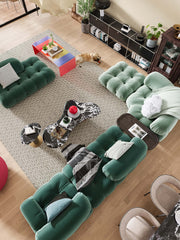 Luxury Modern Modular Sectional Sofa with Custom Fabric Options